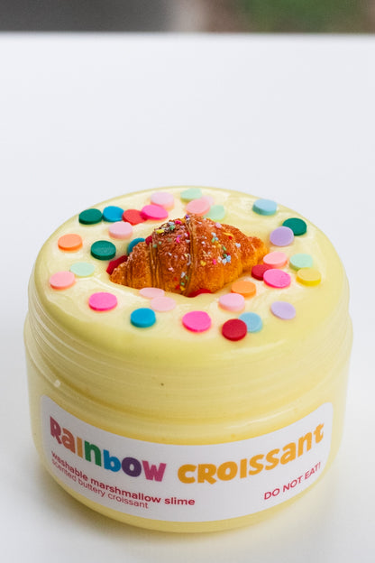 Rainbow Croissant Slime