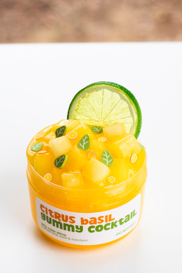 Citrus Basil Gummy Cocktail Slime