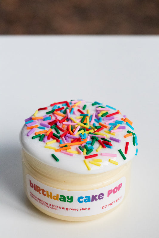 Birthday Cake Pop Slime