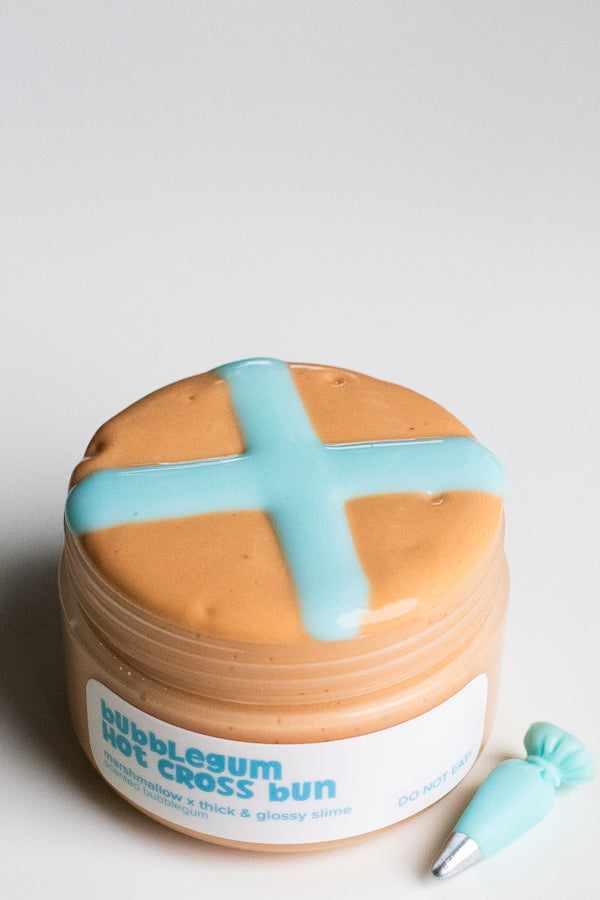Bubblegum Hot Cross Bun DIY Slime