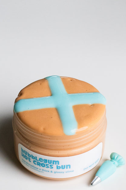 Bubblegum Hot Cross Bun DIY Slime