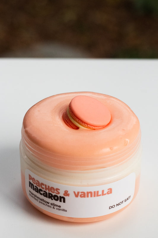 Peaches & Vanilla Macaron Slime