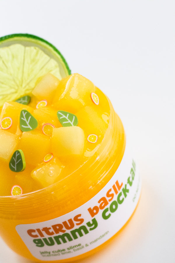 Citrus Basil Gummy Cocktail Slime