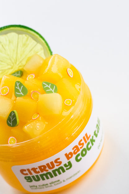 Citrus Basil Gummy Cocktail Slime