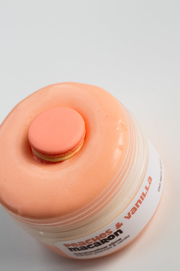 Peaches & Vanilla Macaron Slime