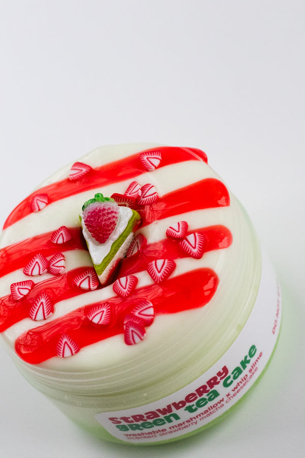 Strawberry Green Tea Cake Slime DIY Kit