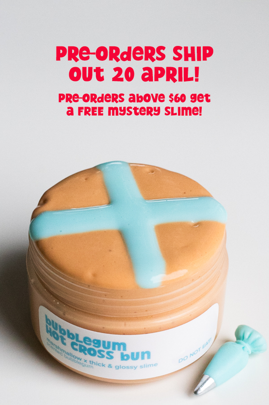 Bubblegum Hot Cross Bun DIY Slime