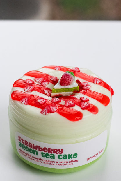 Strawberry Green Tea Cake Slime DIY Kit