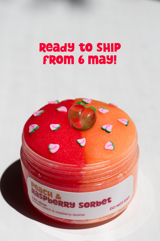 Peach & Raspberry Sorbet Slime