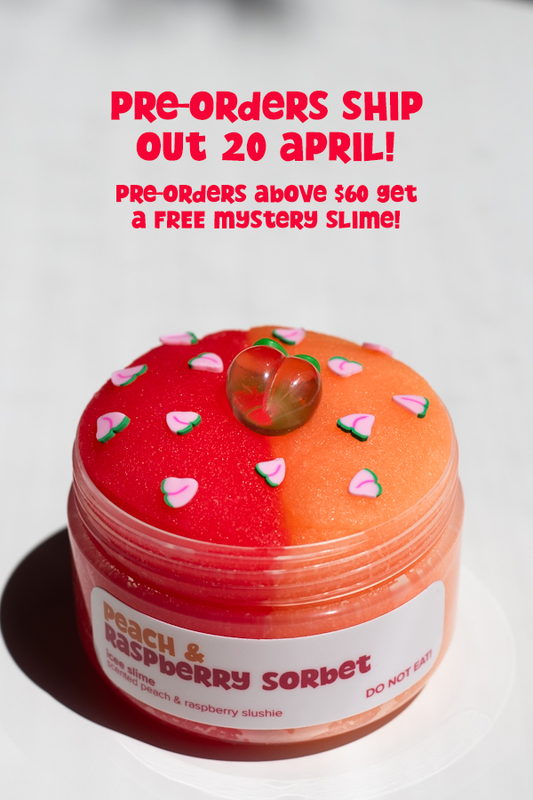 Peach & Raspberry Sorbet Slime