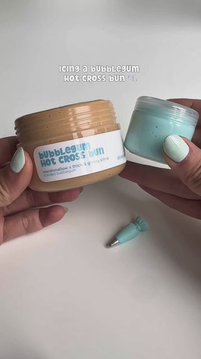 Bubblegum Hot Cross Bun DIY Slime