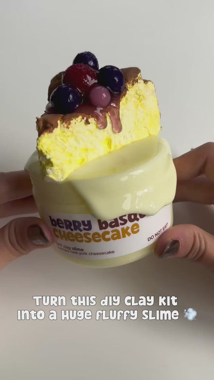 Berry Basque Cheesecake DIY Slime Kit