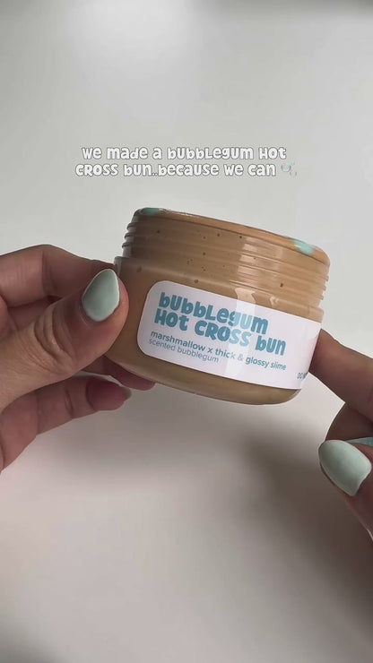 Bubblegum Hot Cross Bun DIY Slime