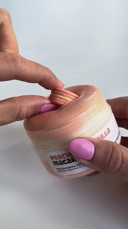 Peaches & Vanilla Macaron Slime