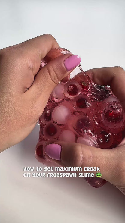 Coconut & Strawberry Boba Slime